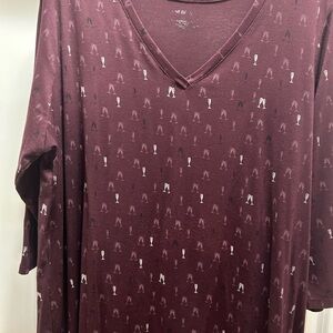 Lane Bryant Ladies V Neck Shirt